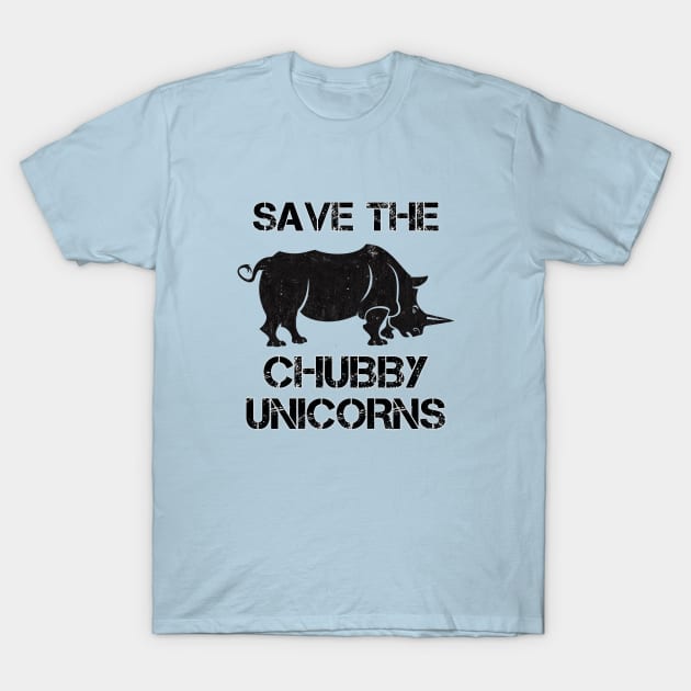 SAVE THE CHUBBY UNICORN T-Shirt by HarlinDesign